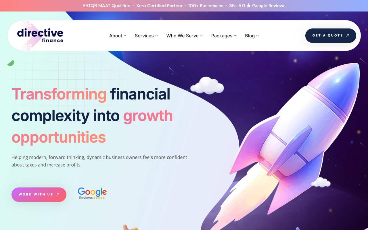 Directive Finance dashboard screenshot